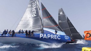 Un viento consistente sopló en todas las regatas de los TP52 en Marina Rubicón.