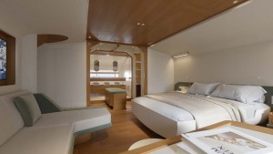 Lejos de los lujos superfluos, el interiorismo del Swan Alloy 44 muestra una ele
