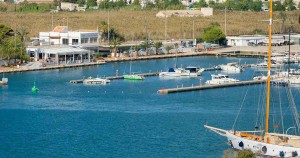 Las instalaciones del centenario Club Náutico Ibiza, en el corazón del puerto de