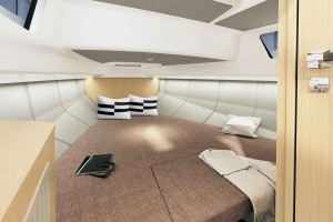 El interior se puede configurar como pañol para pertrechos o con una doble litera. En ambos casos hay una cabina de baño completa independiente. Mar Abierto El interior se puede configurar como pañol para pertrechos o con una