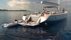 Mar Abierto . Las superficies para el farniente son enormes y el nuevo Swan 108 