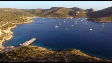 El campo de boyas de la isla de Cabrera es la única posibilidad de pernoctar en 
